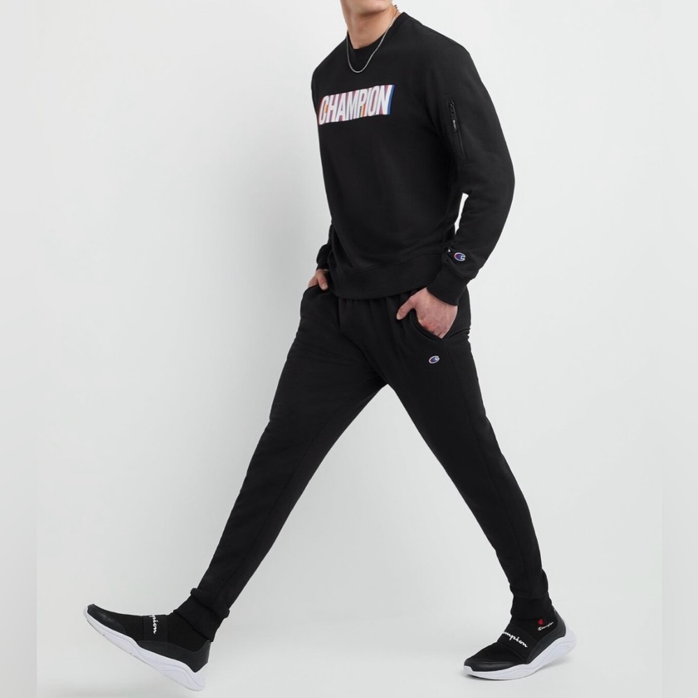 NWT Champion Men’s PowerBlend C Logo Retro Fleece Joggers